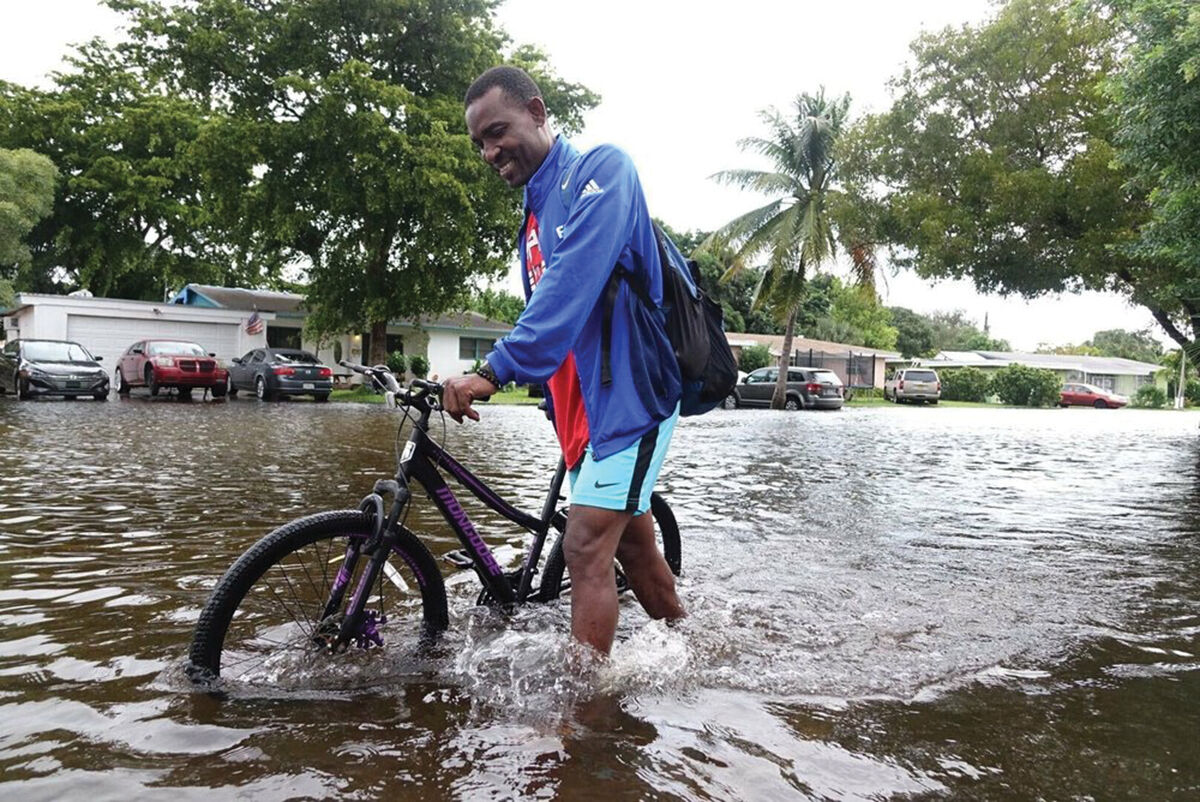 Flooded streets